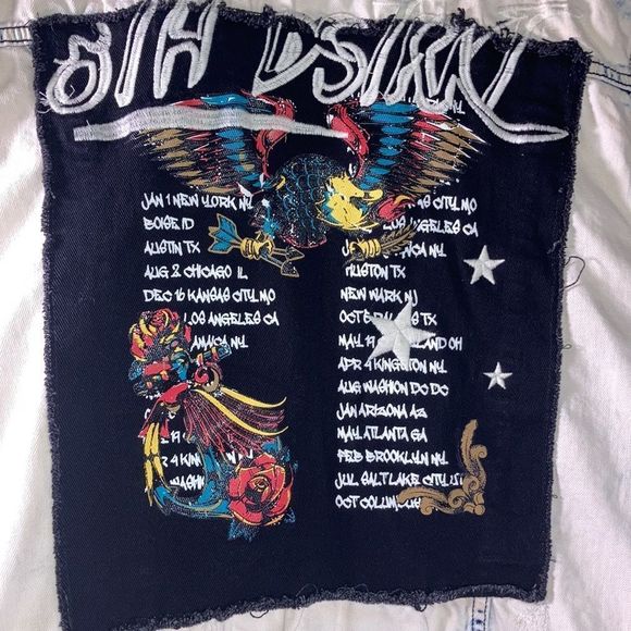 Mens 8ight/Dstrkt XL Acid Wash Denim Vest - Picture 5 of 15